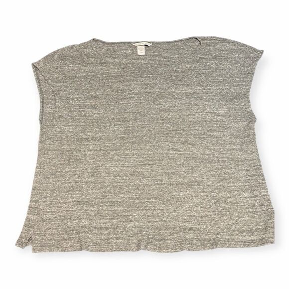 VICTORIA’S SECRET Women’s Heather Gray Short Sleeve Lounge Top Size Large - Picture 1 of 4